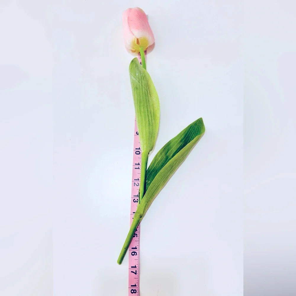 SHABBY CHIC Spring Easter Pink Tulip Floral Arrangement Faux Flower LIFELIKE